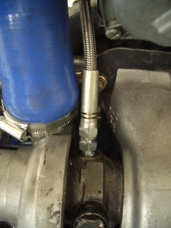 Custom braided oil feed hose to turbo high quality 1-4 inch