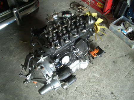 Showing turbo head fitted