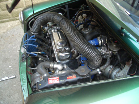 fitted in engine bay
